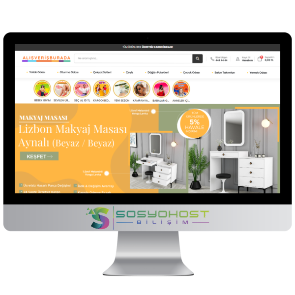 Mobilya Satış Yazılımı - E-Ticaret Script